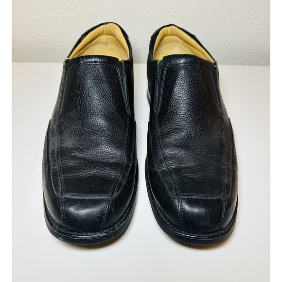 Johnston‎ & Murphy Sheepskin Slip On Leather Black Shoes 20-7615 Men's 10M - Picture 5 of 8